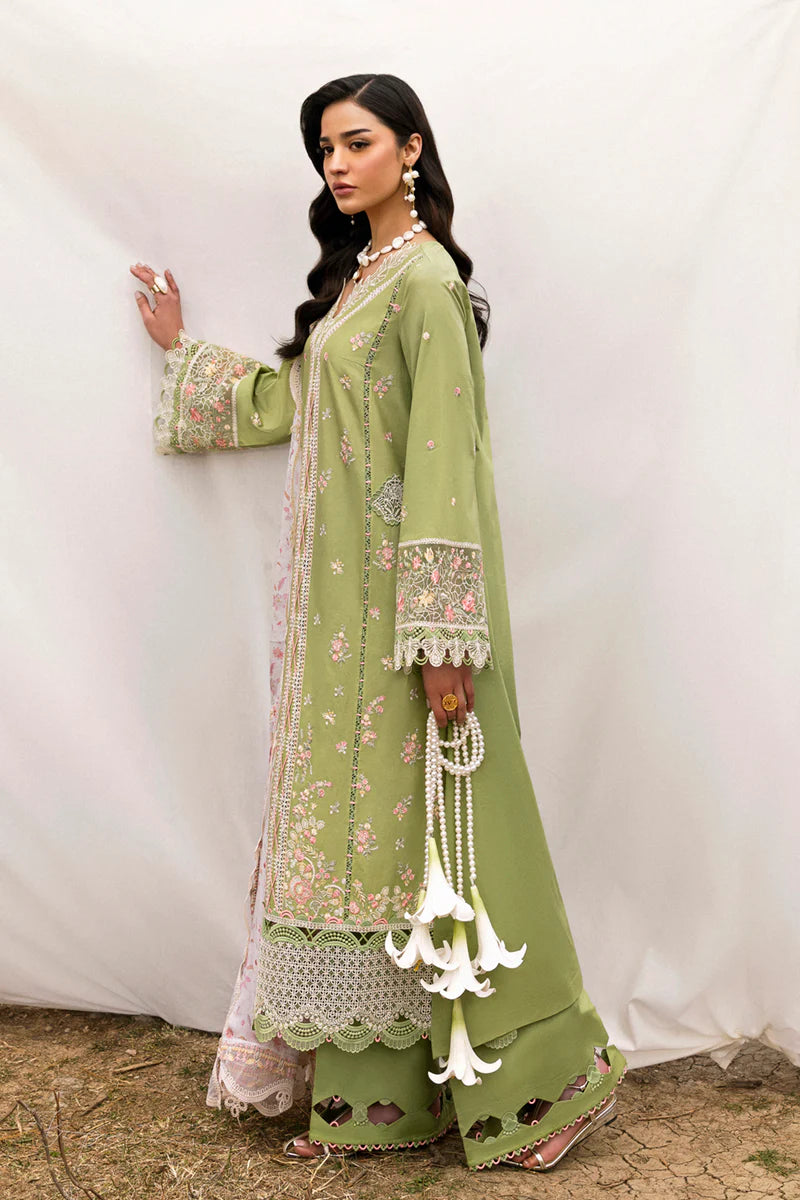 Plain Side Vieww Design - Qalamkar DC-01 Lovisa Lawn Suit