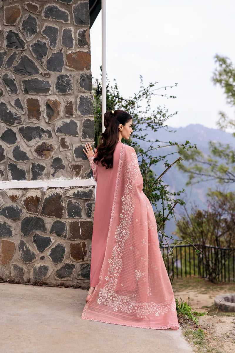 Intricate Embroidery on Qalamkar DC-03 Moya Shirt Back