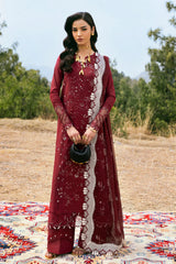 Qalamkar DC-06 Aila Embroidered Lawn Shirt - Front View