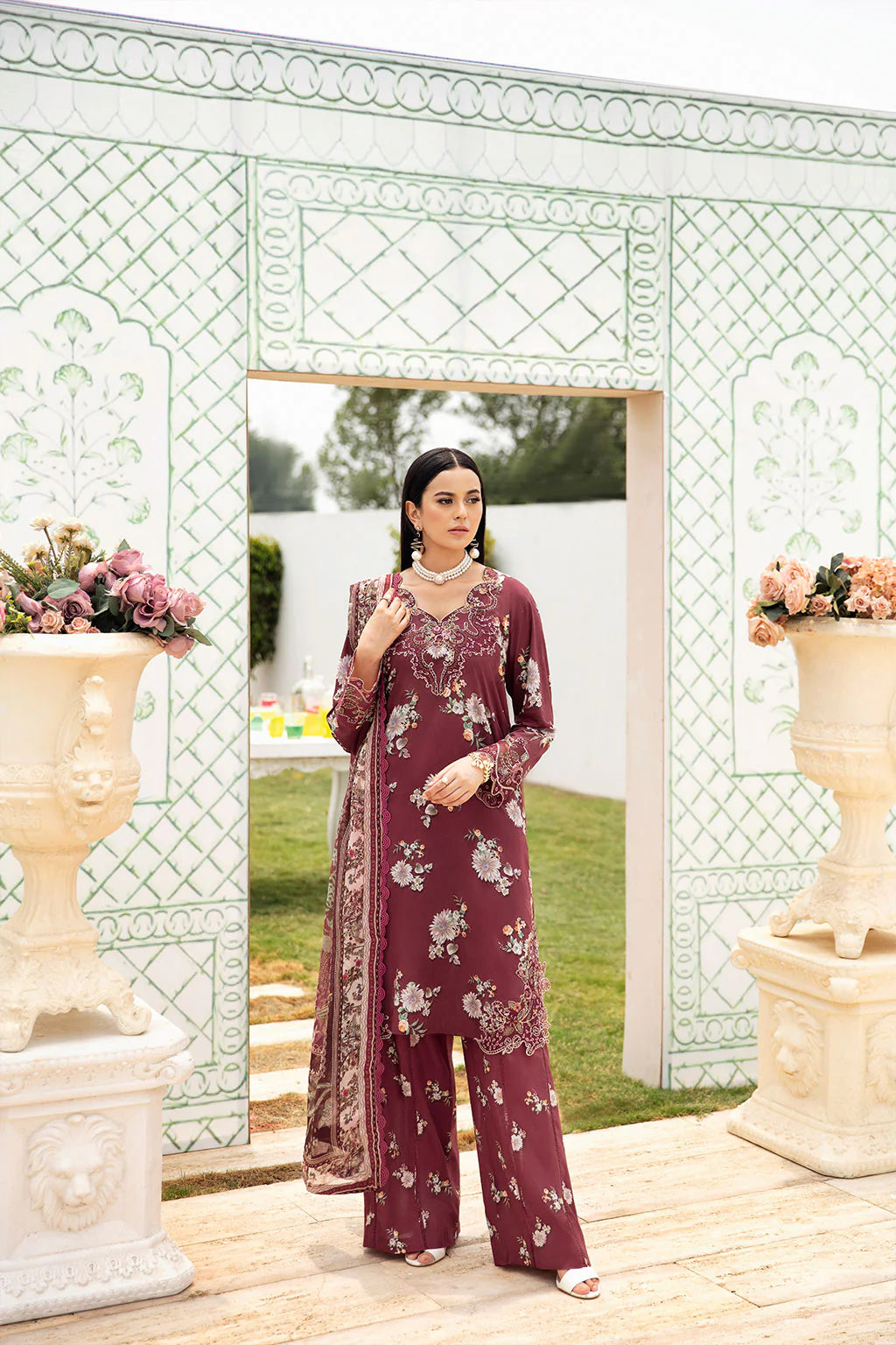 Rangrez Luxury Lawn '25 | N-603 | 3PC Digital Printed Suit