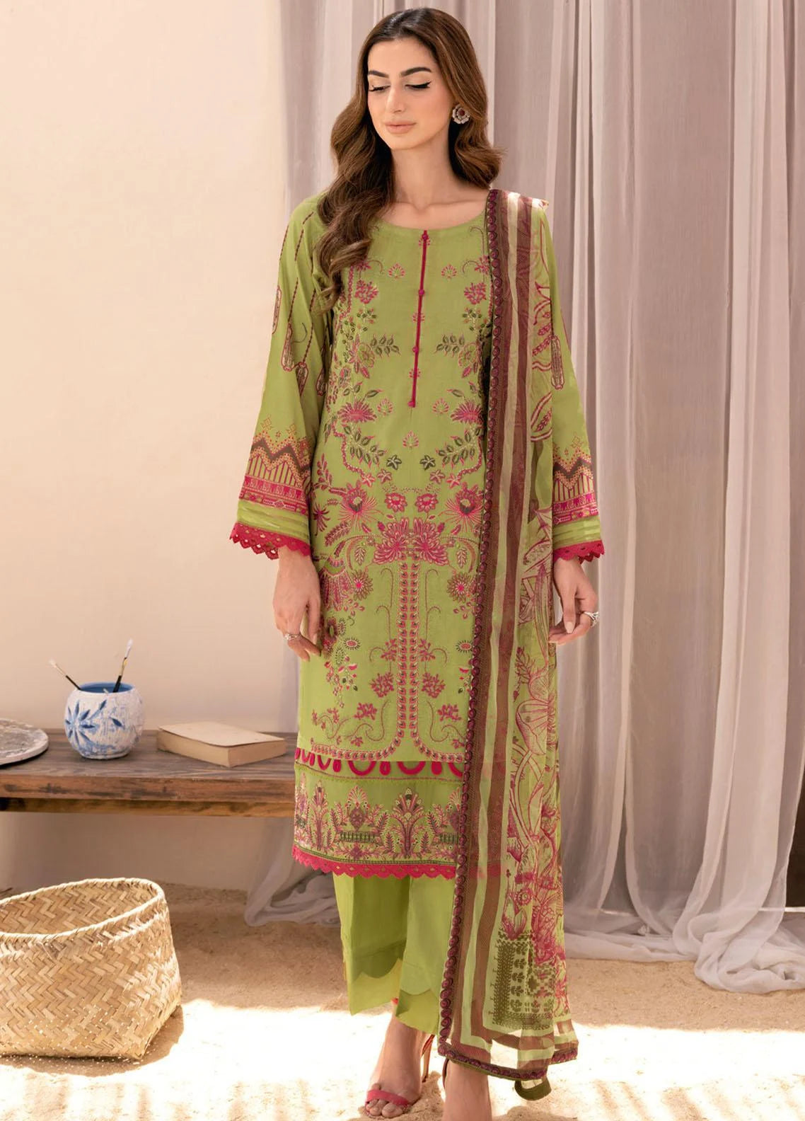 Riwayat Luxury Embroidered Lawn Vol 7 Collection '23 By Ramsha Y-712
