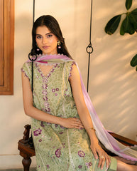 Roheenaz Amara Lawn'25 - Front Sequined Chikan Embroidery