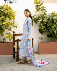 Digital Print Chiffon Dupatta - Roheenaz Aashiyana Lawn'25-