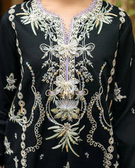 Organza-front pannel details - Luxury Lawn'25