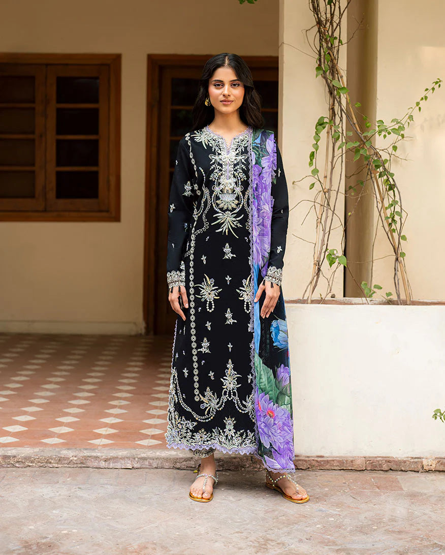 Roheenaz Hania Luxury Lawn'25 - Front Sequined Embroidery