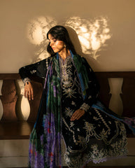 Organza Sleeve Lace with Sequins - Luxury Lawn'25