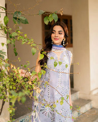 Hand-Embroidered Organza Border - Luxury Lawn'25