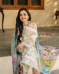 Digital Print Chiffon Dupatta - Roheenaz Maha Collection