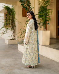 Detailed Chikan Embroidery on Back - Roheenaz Aashiyana Lawn'2