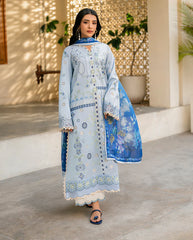 Roheenaz Mahnoor Lawn'25 - Chikan Embroidered Front