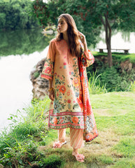 Printed lawn front of Roheenaz Petal Glaze dress from Garden Veil'25