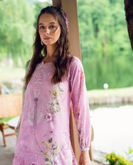 Embroidered organza neckline detail from Garden Veil'25