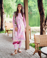 Printed lawn front design of Roheenaz Rosey Daze dress