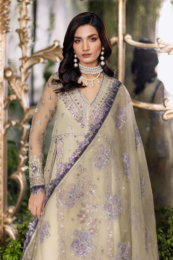 Intricate Back Embroidery on Lucia Lawn Suit | Fleurie Collection