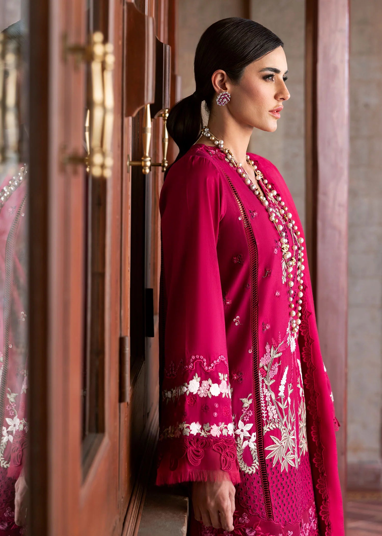Pair of embroidered sleeves for FAYE 7-B by Saira Shakira