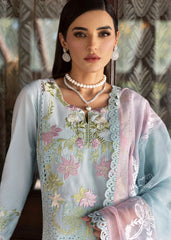 Right embroidered side panel of LOTUS REVERIE 4-B shirt