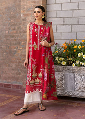 Embroidered front center panel of Saira Shakira SAUVAGE 6-A lawn shirt