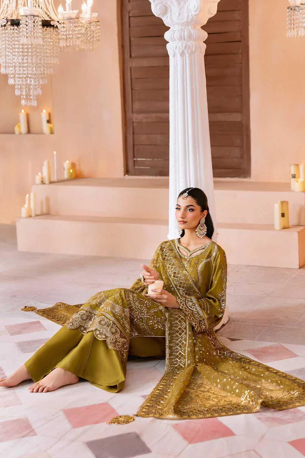 Ramsha Shehnai Rawsilk '25 | SS-106 | 3PC Embroidered Rawsilk Suit
