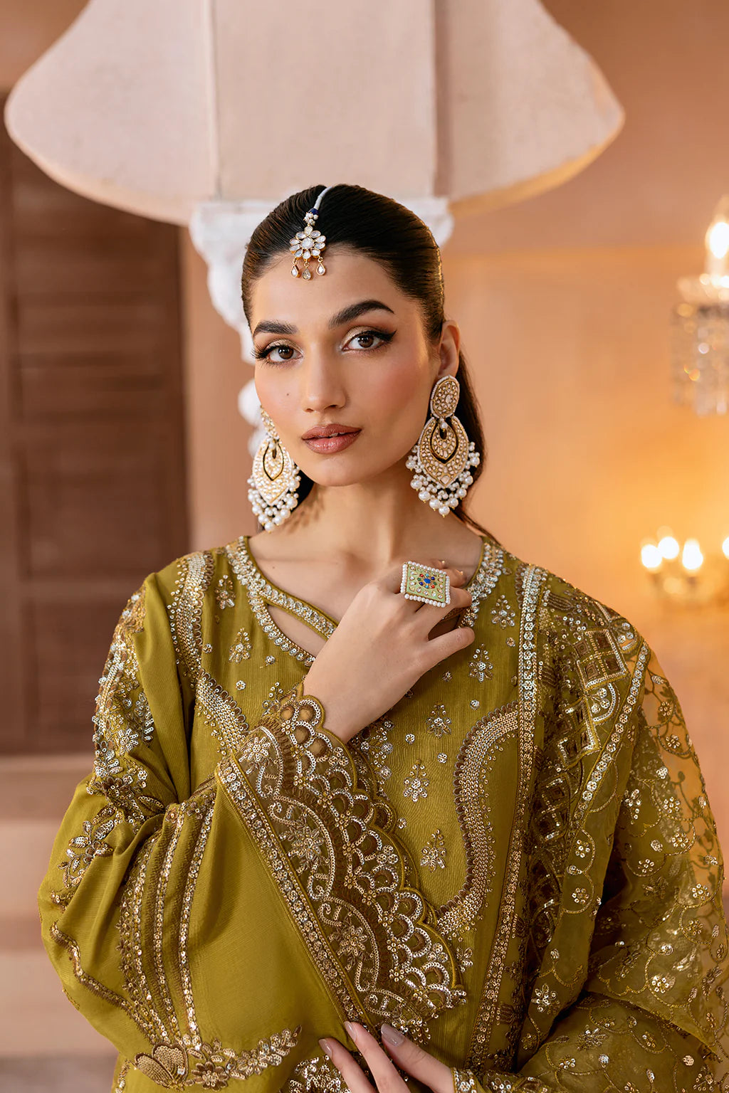 Ramsha Shehnai Rawsilk '25 | SS-106 | 3PC Embroidered Rawsilk Suit