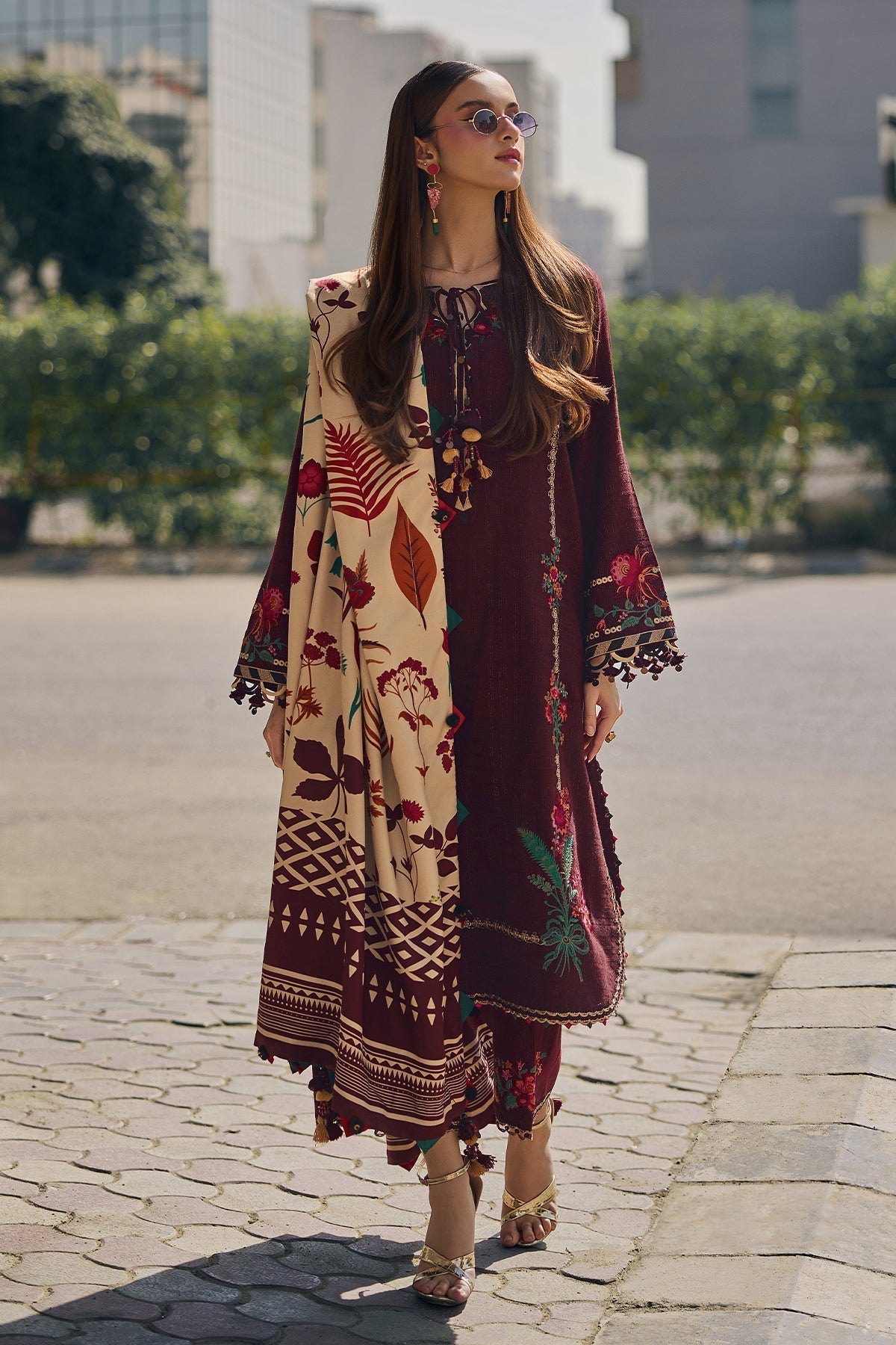 CHARIZMA POSHIMA psw5-10 WINTER | 3-pc Unstitched Embroidered Dyed Leather Shirt PSW5-20