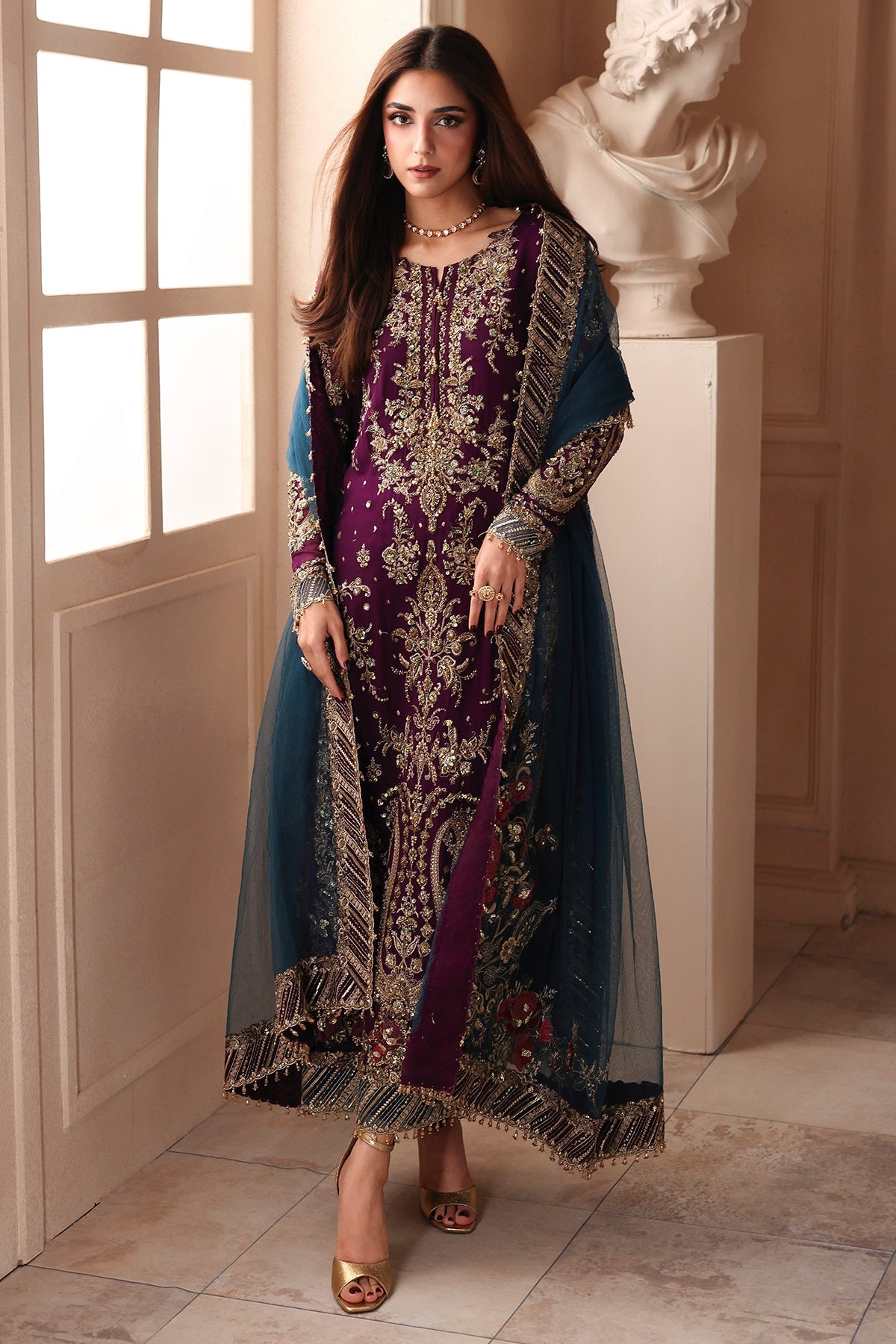 Charizma DASTAN-E-JASHAN - VOL 1 2026 | 3-PC Unstitched Embroidered Luxury Chiffon DJW6-01