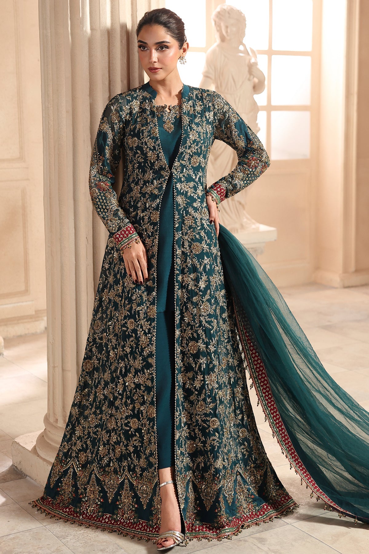 Charizma DASTAN-E-JASHAN - VOL 1 2026 | 3-PC Unstitched Embroidered Luxury Chiffon DJW6-05