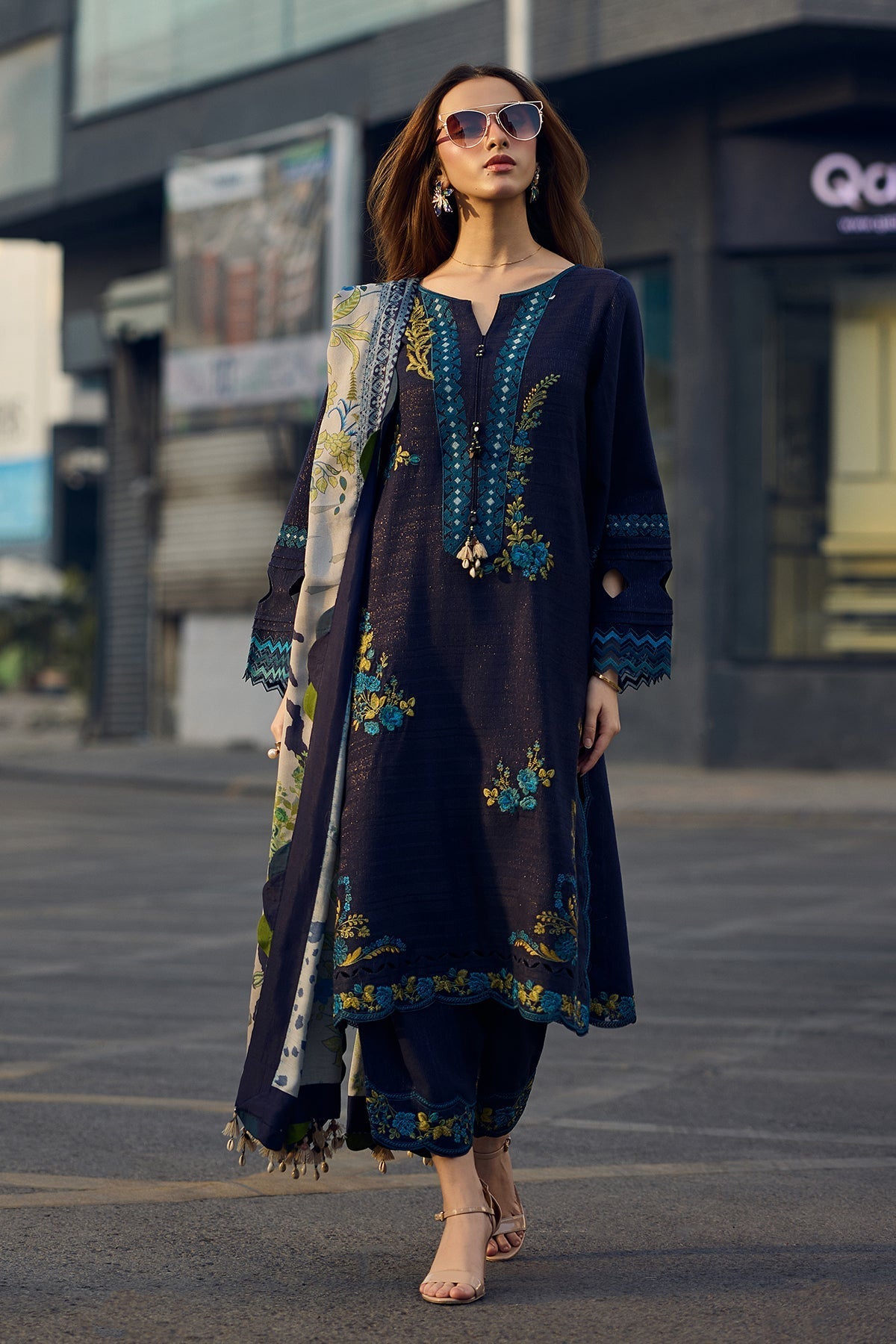 CHARIZMA POSHIMA psw5-15 WINTER | 3-pc Unstitched Embroidered Dyed Leather Shirt