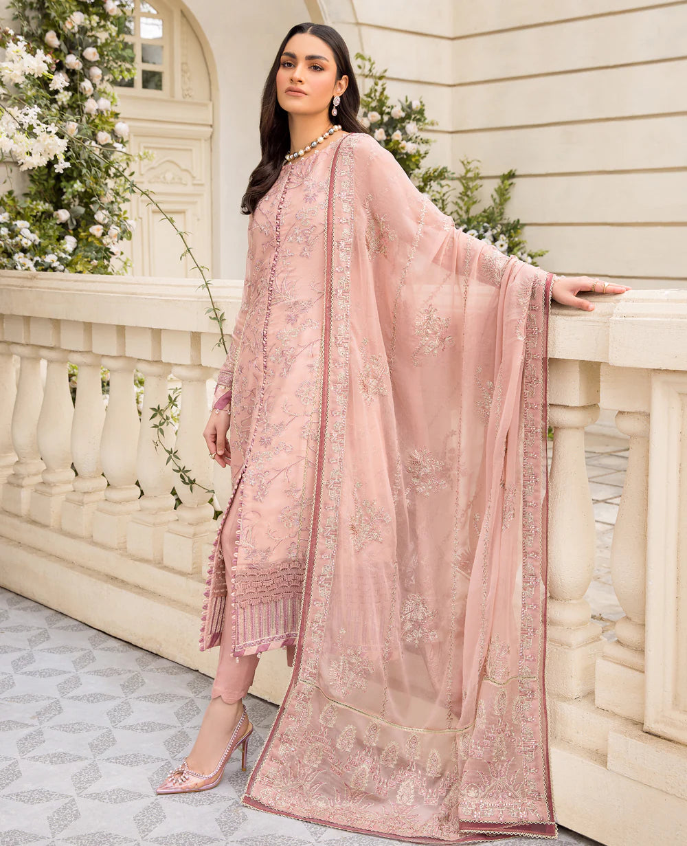 Embroidered Chiffon Dupatta - Xenia FARYAL Dress Set