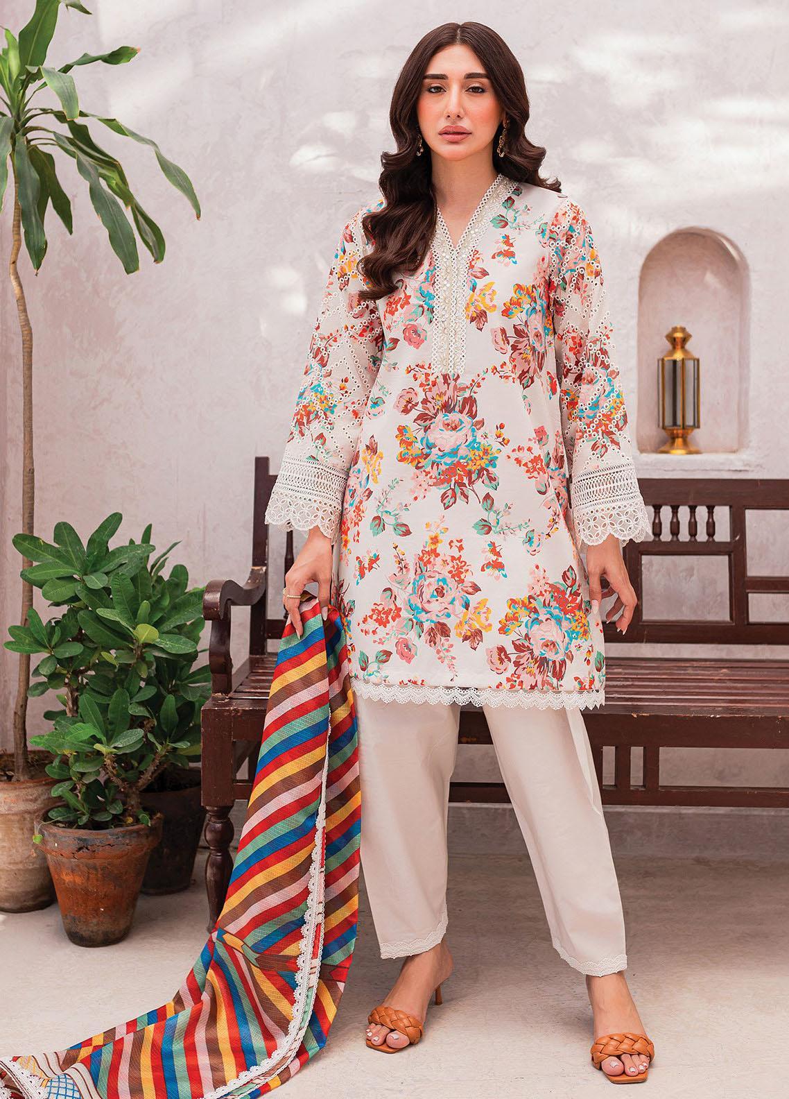 Summer Soiree Lawn Vol 2 Collection '23 By Xenia Formals D-04 Florin