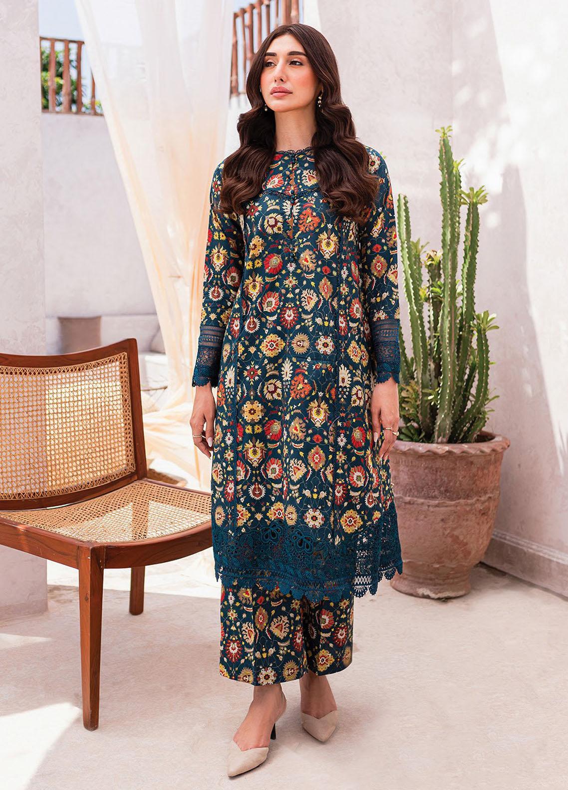 Summer Soiree Lawn Vol 2 Collection '23 By Xenia Formals D-07 Roisin