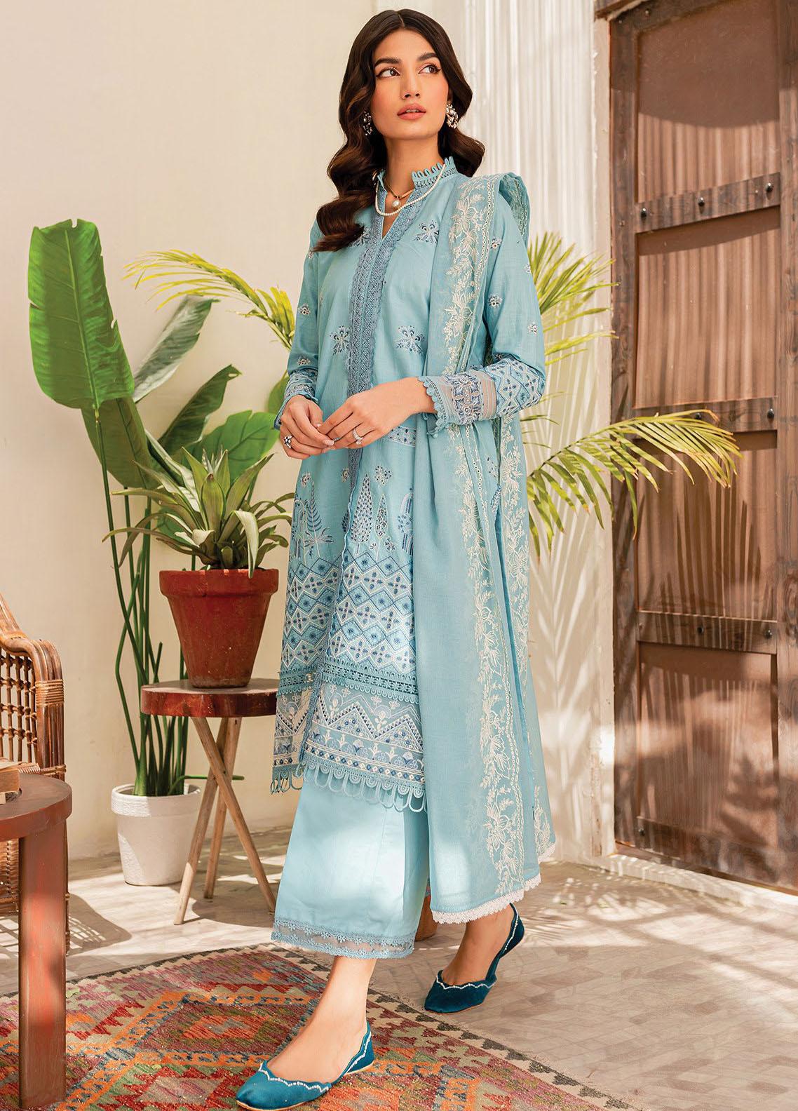 Summer Soiree Lawn Vol 2 Collection '23 By Xenia Formals D-08 Viola