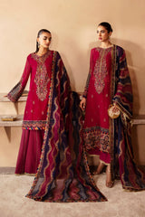 Xenia MEHKASH Embroidered Chiffon Dress – Front View