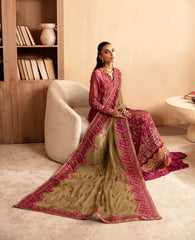 Xenia NALIKA 2.5yd Embroidered Chiffon Dupatta