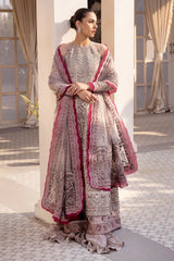 Detailed Embroidered Pallu on Xenia SHAIFALI Net Dupatta