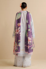 Back design of Aria-3A lawn shirt by Zara Shahjahan