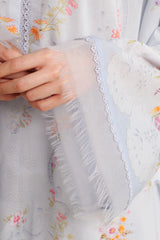 Matching printed Sleeves of Zara Shahjahan Aria-3A suit