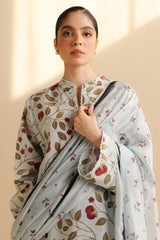 Silk dupatta design from Zara Shahjahan Rey-7B