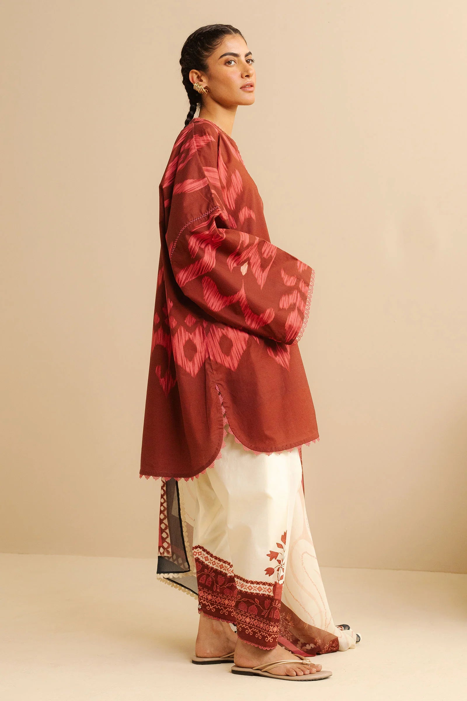 Tailored Cambric Trousers | Zara Shahjahan Formal Wear