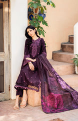 Printed dull silk dupatta of Zarif 04 FAHA suit