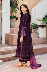 Back embroidery on Zarif 04 FAHA lawn suit