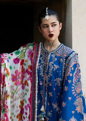 Printed Chiffon Dupatta - HussainRehar Zarqa SS'25 Collection