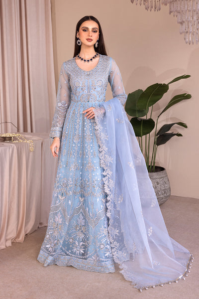 Romansiyyah Luxury Formals Collection '23 By Emaan Adeel Blue Lagoon