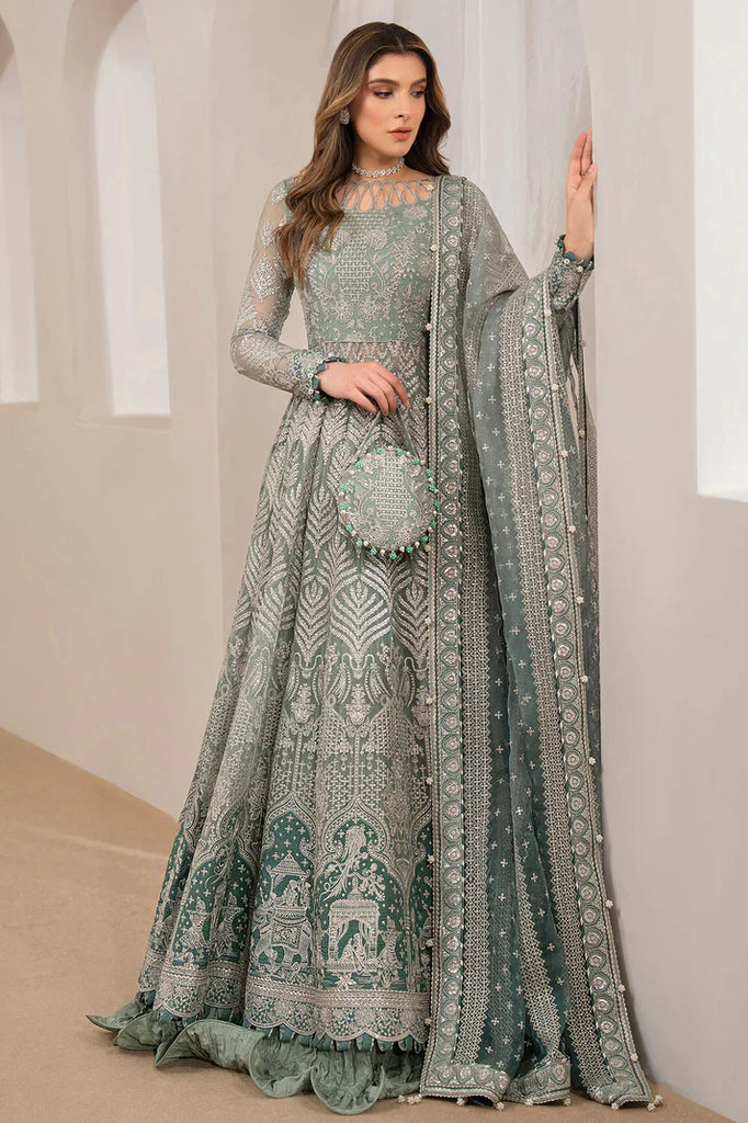 Wedding Formals Unstitched Collection '24 By Jazmin EMBROIDERED CHIFFON UC-3027