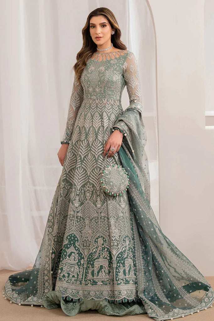 Wedding Formals Unstitched Collection '24 By Jazmin EMBROIDERED CHIFFON UC-3027